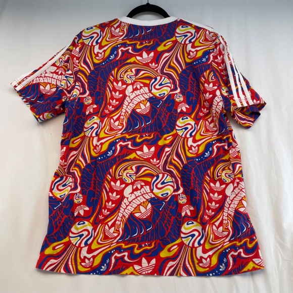 Adidas The Brand With The 3 Stripes Graphic T-Shirt Multicoloured Men’s Size Lar - Picture 7 of 15